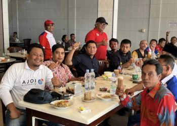 Kasat Reskrim Polres Bengkalis Coffe Morning Bersama Insan Pers
