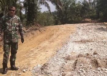 Hari ke 24, Satgas TMMD Kejar Target Kebut Pengerasan Jalan Lingkar