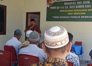 Satgas TMMD Berikan Penyuluhan Kerukunan Antar Umat Beragama