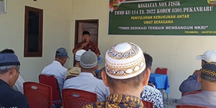 Satgas TMMD Berikan Penyuluhan Kerukunan Antar Umat Beragama