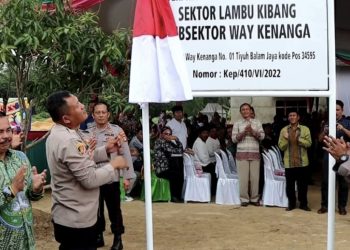 Kapolres Tulang Bawang Barat Kukuhkan Mako Polsubsektor Way Kenanga Polsek Lambu Kibang