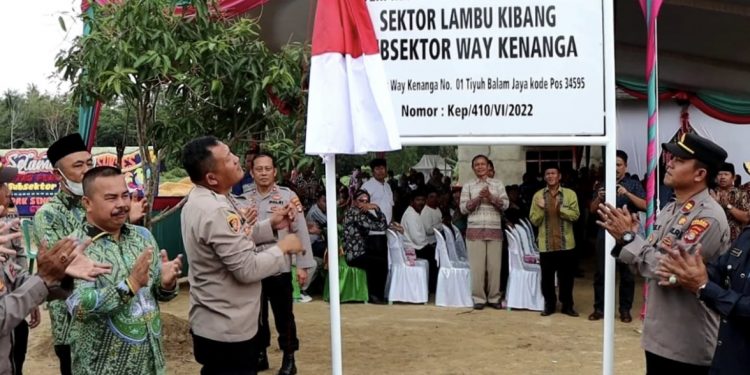 Kapolres Tulang Bawang Barat Kukuhkan Mako Polsubsektor Way Kenanga Polsek Lambu Kibang