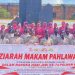 HUT ke 74, Polwan Polres Rohil Ziarah dan Tabur Bunga ke Makam Pahlawan