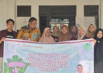 Mahasiswa KKN Universitas Abdurrab Sosialisasi Program KCBS