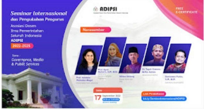 Bupati Rohil Jadi Narsum Dalam Seminar Internasional Yang Digelar ADIPSI