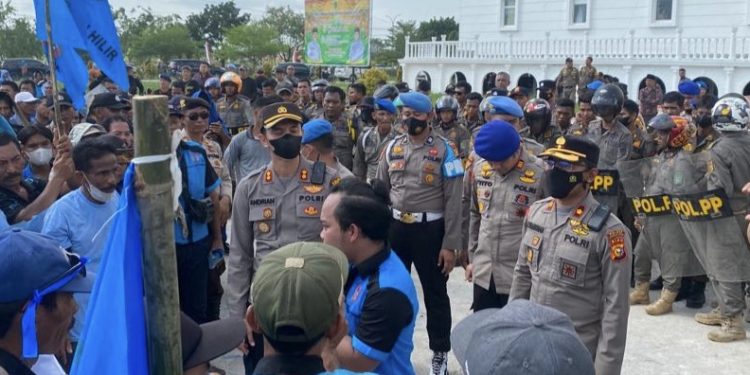Polres Rohil Kerahkan Ratusan Personil Pengamanan Aksi Demo