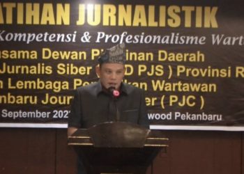 Romi Berterimakasih Atas Dukungan PJ Walikota Pekanbaru Atas Pelaksanaan Pelatihan Jurnalistik
