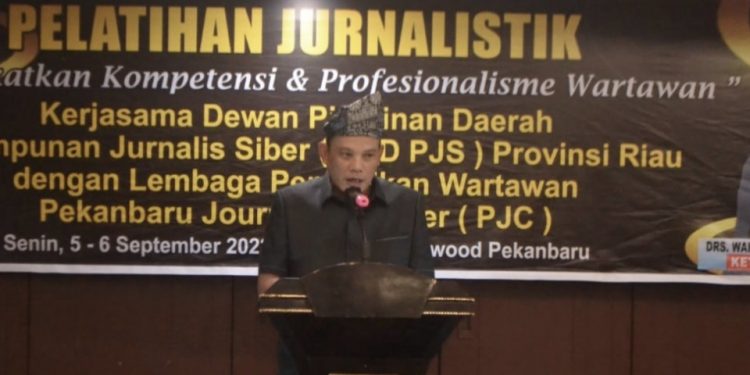Romi Berterimakasih Atas Dukungan PJ Walikota Pekanbaru Atas Pelaksanaan Pelatihan Jurnalistik