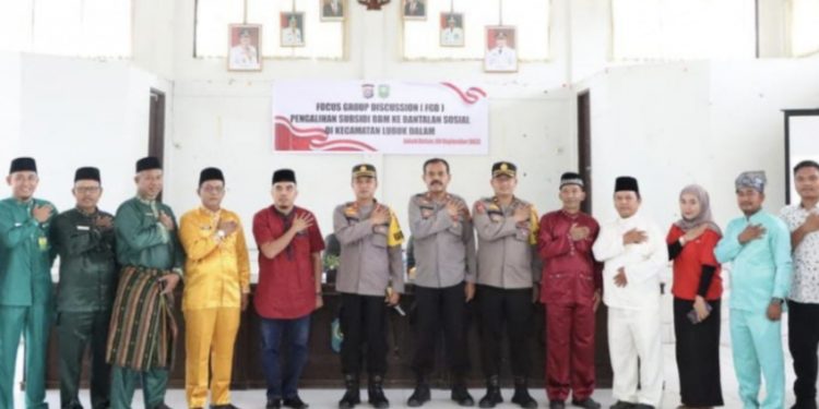 Sejalan Program TPTKP Polres Siak Mengikuti FDG di Polsek Lubuk Dalam