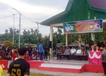Penghulu Kampung Tualang Buka Open Turnament Tualang Cup I Sepakbola