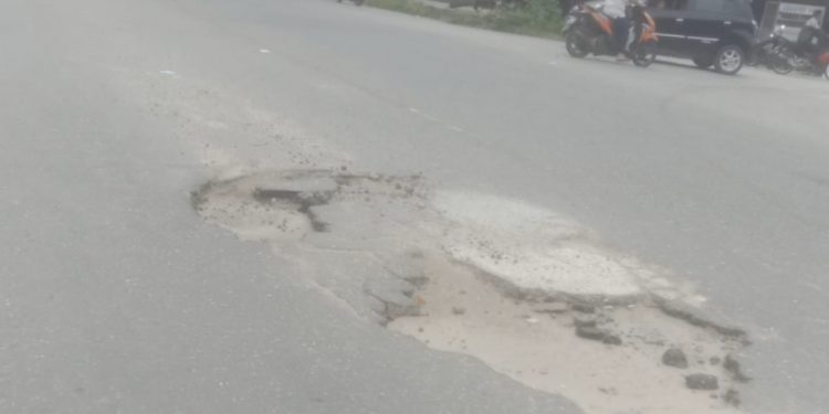 Akibat Lubang Disimpang Maredan Perawang, Terjadi Lagi Kecelakaan