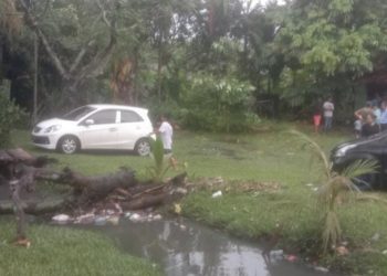 Arus Deras Air Parit Desa Kampung Tualang Memakan Korban Balita