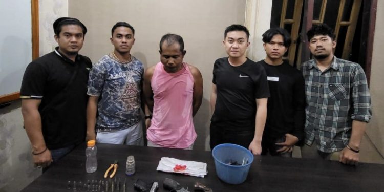 Simpan Senpi Rakitan, S Diamankan Opsnal Polsek Bagan Sinembah