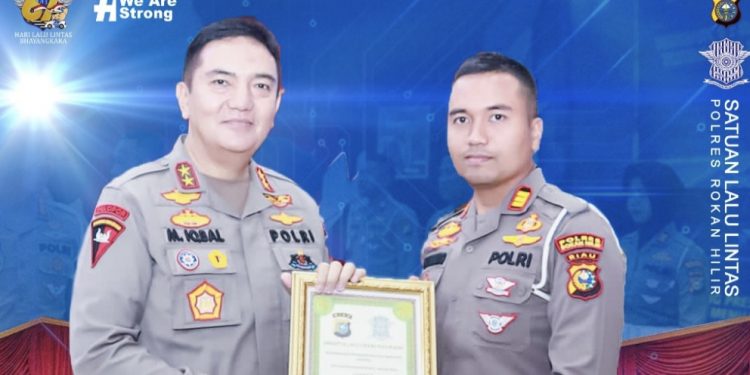 Satlantas Polres Rohil Raih 2 Penghargaan Terbaik Di HUT Lalin Bhayangkara ke 67