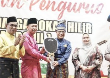 Bupati Rohil Hadiri Pelantikan Pengurus IKA-ROHIL Bengkalis Periode 2022-2027