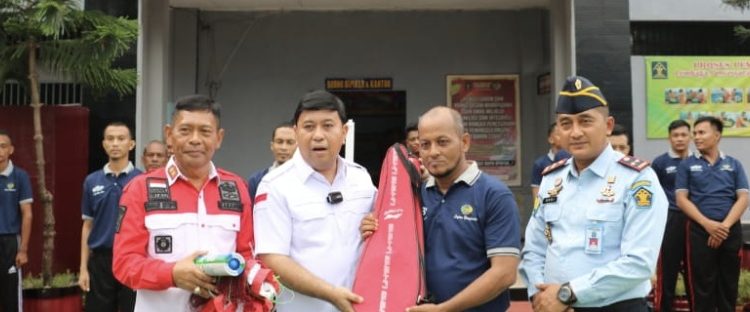 Agar Sehat dan Gemar Berolahraga, Stafsus Menkumham Resmikan Lapangan Bulutangkis di Lapas Bengkalis