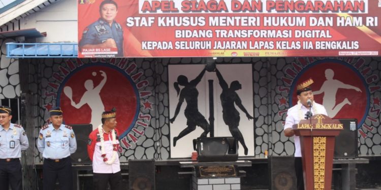 Stafsus Kemenkumham Gelar Kunker ke Lapas Kelas IIA Bengkalis