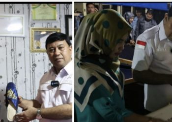 Gencar Sosialisasi KI, Fajar Lase Sapa 2 UMKM Batik dan Tenun di Bengkalis