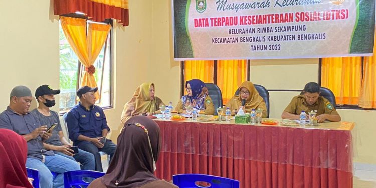 Kelurahan Rimba Sekampung Taja Musyawarah DTKS