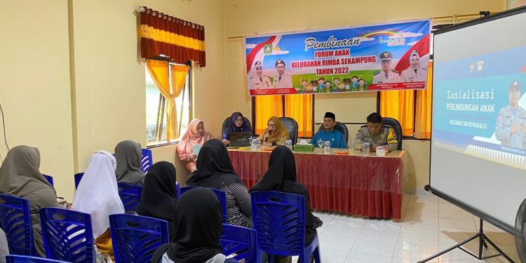 Tingkatkan Pemahaman Forum Anak, Kelurahan Rimba Sekampung Gelar Pelatihan
