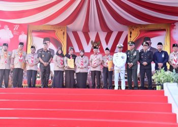 Peringati Hari Pramuka ke-61,Bupati Bengkalis Ajak Jalin Persaudaraan Sesama Anak Bangsa