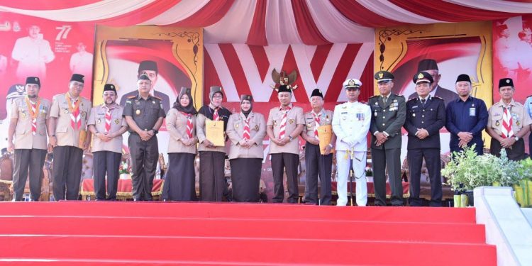 Peringati Hari Pramuka ke-61,Bupati Bengkalis Ajak Jalin Persaudaraan Sesama Anak Bangsa