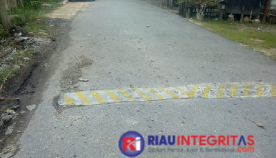 Pita Kejut Jalan SDN Birem Puntong Membahayakan Penguna Jalan