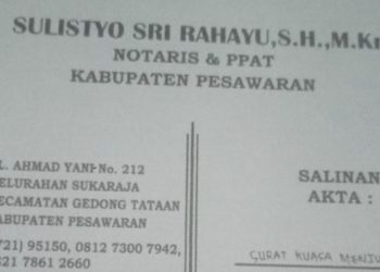 Berdalih Kerjasama Proverty AFO dan AR Jual Tanah dan Rumah Milik Handoyo