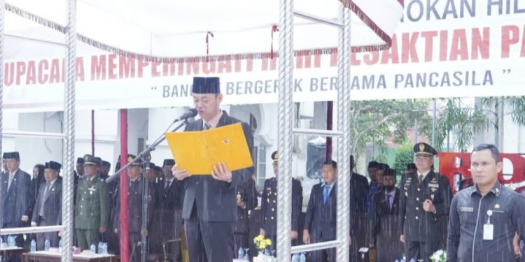 Bupati Rohil Jadi Inspektur Upacara Peringatan Hari Kesaktian Pancasila