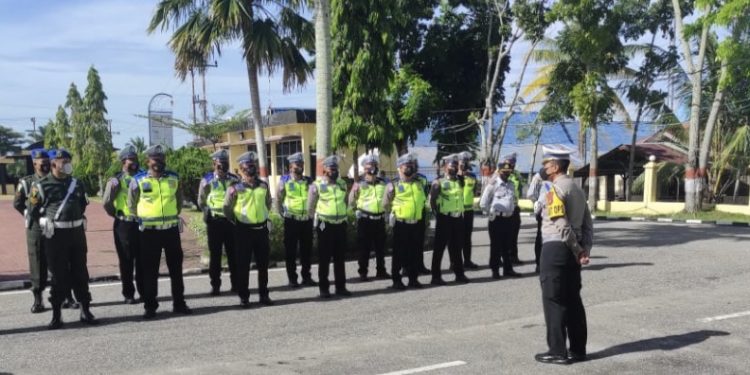 Sebelum Ops Zebra LK, Kasatlantas Polres Rohil Gelar AAP Terhadap Personil