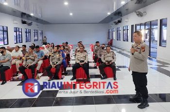 Polres Bengkalis Bersama Karo Rena Polda Riau Gelar Validasi Data Objektif Online ITK-O Tahun 2022 