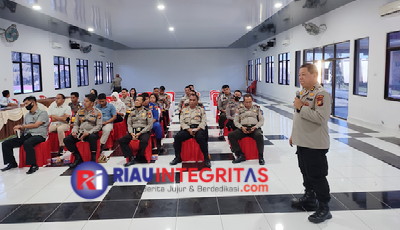 Polres Bengkalis Bersama Karo Rena Polda Riau Gelar Validasi Data Objektif Online ITK-O Tahun 2022