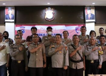 Tim Pokja Biro Rena Polda Riau Ukur Indek Tata Kelola Berbasis Online di Polres Rohil