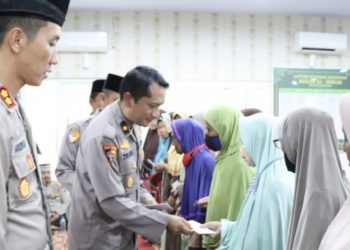 Maulid Nabi Besar Muhammad SAW 1444 H, Polres Rohil Santuni Dhuafa dan Anak Yatim Piatu