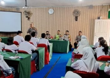 Polsek Bagan Sinembah Sosialisasi Keselamatan ke SMAN 1