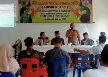 Serap Aspirasi Warga, Pj Penghulu Pasir Putih Barat Gelar Musrenbang