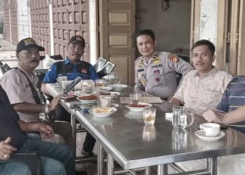 Jalin Sinergitas, Kapolsek Bagan Sinembah Ngopi Bersama Insan Pers