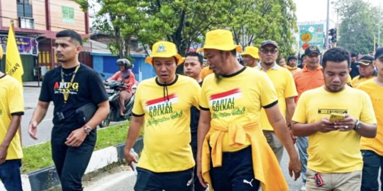 HUT Partai Golkar Ke 58, Ketua PK Tualang H. Asril Ucapkan Selamat Kepada Ketua Panitia Zulkifli