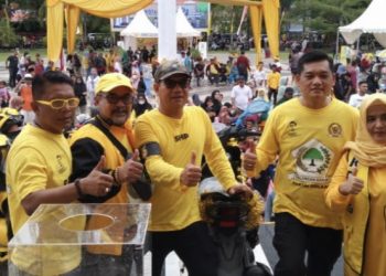 Ribuan Warga Kota Langsa Ikuti Jalan Santai HUT Partai Golkar Ke 58 Tahun