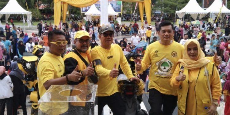 Ribuan Warga Kota Langsa Ikuti Jalan Santai HUT Partai Golkar Ke 58 Tahun