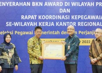 Pemkab Rohil Raih Penghargaan BKN Award Ketegori Perencanaan Kebutuhan dan Mutasi Pegawai