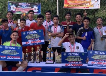 Turnamen Bergengsi Futsal Desa Pangkalan Batang Barat Tahun 2022 Resmi Ditutup