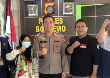 Jalin Silaturahmi, PJS Boalemo Sambangi Ruang Kerja Kapolres