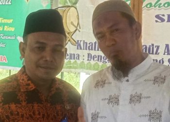 Panglima Besar LBLK Siak H. Asril Ucapkan Selamat Pisah Sambut Pejabat Tualang