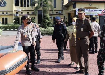 Tanggap Bencana Alam, Polres Rohil Gelar Apel Bersama Forkopimda
