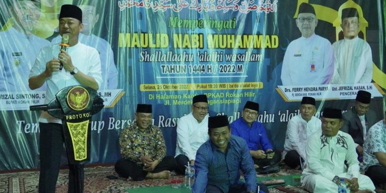 Maulid Nabi 1444 H, Bupati Rohil Ajak Masyarakat Jadikan Rasulullah Sebagai Suri Tauladan