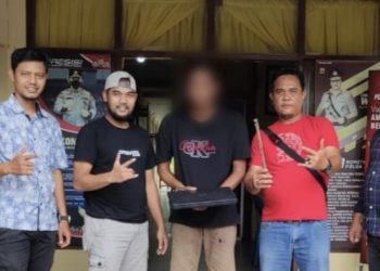 Opsnal Polsek Langsa Barat Amankan Pelaku Pembobol Rumah