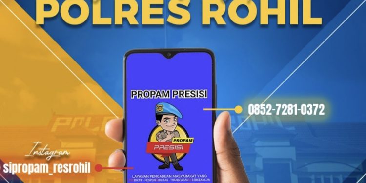 Permudah Pengaduan Warga, Polres Rohil Buat Layanan Secara Online