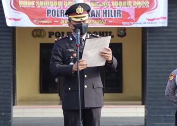 Polres Rohil Gelar Upacara Hari Sumpah Pemuda ke 94 Tahun