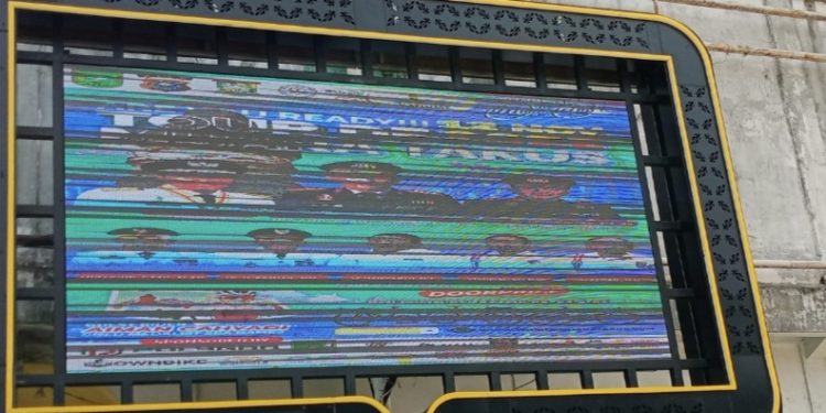 Agar Kamseltibcar, Satlantas Polres Rohil Pasang Tour De Muara Takus Videotron